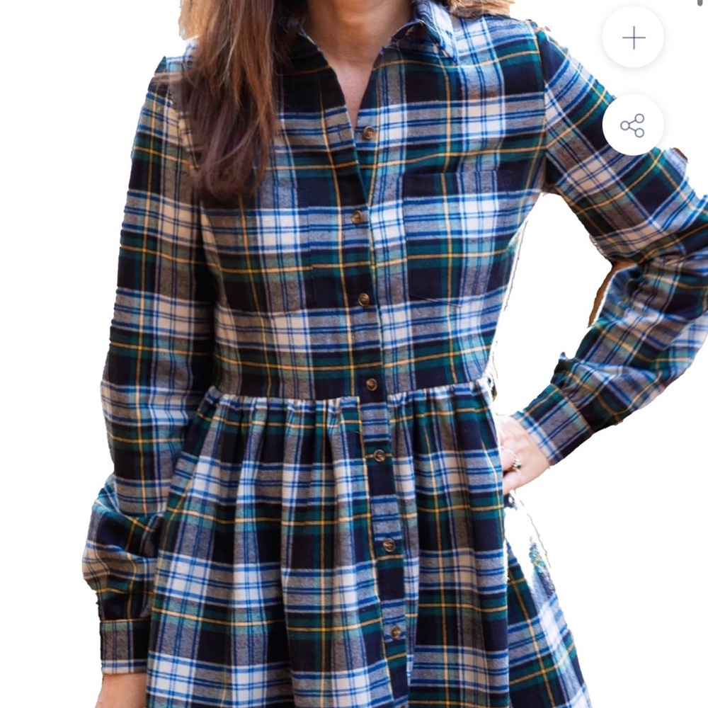 Kiel James Patrick Plaid Dress